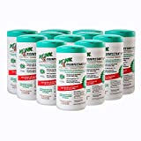 Monk Disinfectant Wipes, Large Lemon Breeze Fresh Scented Disinfectant Wipes, Value Pack Contains 12 Canisters of 80 Count, Perfect for Offices, Schools, Cycling, Kitchen, Yoga Mats and Other Surface