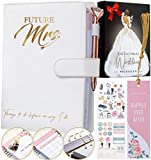 DELUXY The Ultimate Wedding Planner Book & Organizer For The Bride - Cool Engagement Gift Journal, Wedding Gifts Binder Agenda, Knot Bridal Wedding Planning Book & Organizer Notebook With Checklists