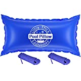 Pool Pillow for Above Ground Pools 4x8ft, 0.4mm Extra Thick & Strong Cold-Resistant Pool Pillows 4x8ft for Closing Winter, Pool Pillow for Winterizing to Last All Season(Durable/with 33ft Rope)