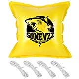 SONEVZZ 4 x 4 Ft Pool Pillow - Pool Pillow for Above Ground Pool & Closing Winter Kit | Winterizing Pool Air Pillow for Covers | Heavy Duty Cold Resistant Vinyl Material, Rope Included