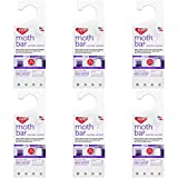 Enoz Lavender Scented Moth Bar, Kills Clothes Moths, Carpet Beetles, Eggs and Larvae, 6 oz Bar (Pack of 6)