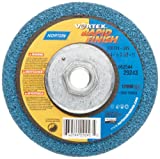 Norton Bear-Tex Depressed Center Vortex Rapid Finish Unified Nonwoven Abrasive Wheel, Type 27, 4-1/2" Diameter, 5/8"-11 Arbor, Grit 5AM (Pack of 1)