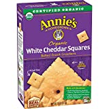 Annie's Organic White Cheddar Squares Baked Snack Crackers, 7.5 oz