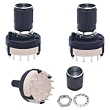 Taiss 3pcs Rotary Switch RS26 2P12T Band Switch Band Channel Rotary Selector Switch 2 Pole 12 Position Selectable Position + 3pcs knob