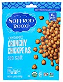 Saffron Road Organic Sea Salt Crunchy Chickpea Snack, 6oz - USDA Organic, Gluten Free, Non-GMO, Halal, Kosher, Vegan