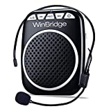 WinBridge WB001 Portable Voice Amplifier with Headset Microphone Personal Speaker Mic Rechargeable Ultralight for Teachers, Elderly, Tour Guides, Coaches, Presentations, Teacher