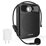Portable Voice Amplifier, Towevine Rechargeable Microphone for Teachers, Speaker with Headset and Waistband for Classroom, Singing, Coach, Training, Presentation, Tour Guide