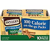 Snyder's of Hanover, 100 Calorie Pretzel Sticks, Individual Packs, 10 Ct (Pack of 6)