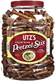 Utz Country Store Pretzel Stix  55 oz. Barrel Thicker 4 Pretzel Sticks, Perfect for Dipping - Thick, Crunchy Pretzel Sticks with Zero Cholesterol