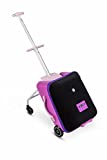 Micro Kickboard - Luggage Eazy - Foldable and Ride-able Swiss-Designed Luggage Case Carry-on for Kids, Ages 18 Months and Up (Violet)