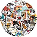 Orchestral Music Stickers Great Classic Violin Clarinet Music Stickers 50pcs Laptop Vinyl Sticker Water Bottle Car Bumper Violin Luggage Graffiti Decals for Orchestral Lover,Student Kid Teens Adult (Orchestra)