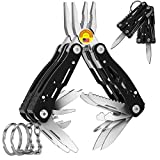 2PCS Bovgero Mini Multitool Pliers 15-in-1, Handmade Multi Tool Plier, Premium Keychain Multitool, Small Multi-tool, Birthday Fathers Day Gift for Men Him Husband Boyfriend Father Handyman (2)