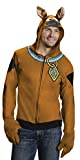 Rubie's Men's Scooby Doo Hoodie, Brown, Large