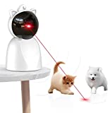 Rechargeable Motion Activated Cat Laser Toy Automatic,Interactive Cat Toys for Indoor Kitten/Dogs/Puppy,Fast and Slow Mode,1200 mAh Battery,Adjustable Circling Ranges (Medium)