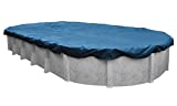 Pool Mate 351530-4PM Heavy-Duty Blue Winter Pool Cover for Oval Above Ground Swimming Pools, 15 x 30-ft. Oval Pool