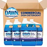 Dawn Professional Dishwashing Liquid Soap Detergent, Bulk Degreaser Removes Greasy Foods from Pots, Pans and Dishes in Commercial Restaurant Kitchens, Regular Scent, 1 Gallon (Pack of 4)