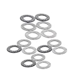 Othmro 5Pcs TC815 Thrust Needle Roller Bearings with 2 Washers, 1/2x15/16x5/64inch Deep Groove Ball Bearings, Bearing Steel Ball Bearings for Scooters Elevators Skateboards Ship Rudder Shafts