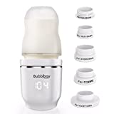 Bubblbay Portable Bottle Warmer,104 Digital Thermostat Baby Bottle Warmer with Upgraded 5 Adapters Leak-Proof Design,Wireless LED Display Travel Bottle Warmer for Breastmilk or Formula