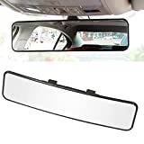 Kitbest Rear View Mirror, Universal Interior Clip On Panoramic Rearview Mirror to Reduce Blind Spot Effectively  Wide Angle  Convex  For Cars, SUV, Trucks