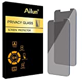 Ailun Privacy Screen Protector Compatible with iPhone 14/iPhone 13/iPhone 13 Pro [6.1 Inch] 2 Pack Anti Spy Private Tempered Glass Anti-Scratch Case Friendly [Black] [Not for iPhone 13 Pro Max]
