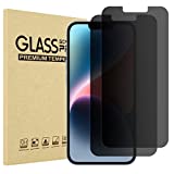 (2 Pack) ProCase iPhone 14 / iPhone 13 / iPhone 13 Pro 6.1 Inch Privacy Screen Protector, 9H Anti Spy Dark Tempered Glass Screen Film Guard for iPhone 14 2022 / iPhone 13/13 Pro 2021, Bubble-Free