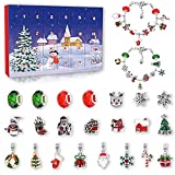 Wztukcs Girls Advent Calendar 2022 Charm Bracelets Making Kit for Kids Christmas Countdown Calendars