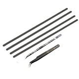 4 PCS Non-Slip Bumper Feet Strips,OBKJJ Notebook DIY Bumper Feet Replacement Tool(Metal Crowbar1,Tweezers1) for Dell Inspiron |15 7569 7579|5368 5378|7460 7472 7560 7572 |7368 7378 |1