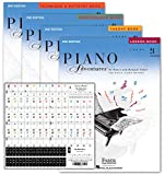 Piano Adventures Level 2A Learning Library Set By Nancy Faber - Lesson, Theory, Performance, Technique & Artistry Books & Juliet Music Piano Keys 88/61/54/49 Full Set Removable Sticker