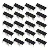 Bridgold 20pcs CD4017 Decimal Counter with Ten decoded outputs Pulse Distributor