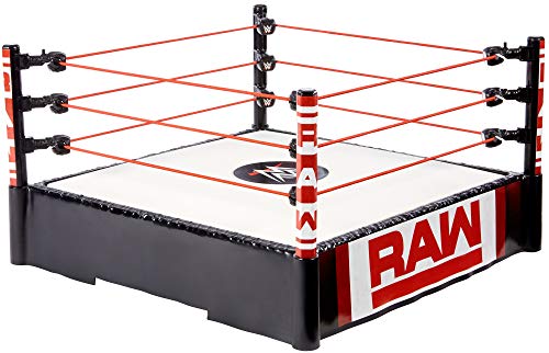 WWE Superstar 14-inch Ring with Authentic Logo, Flexible Ropes & Spring-loaded Mat for Bouncing Action [Amazon Exclusive]