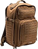 LA Police Gear Atlas 12 Hour Tactical Backpack for Men or Women, Large Tactical Backpack, Hiking Backpack, Bug Out Backpack - Coyote