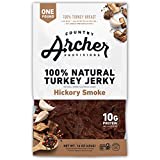 Hickory Smoke Turkey Jerky by Country Archer, 100% Natural, Gluten Free, Protein Snacks, 16 Ounce