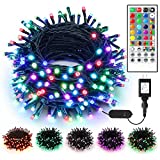 Brizled Color Changing Christmas Lights, 66ft 200 LED Christmas Lights with Remote, Dimmable Outdoor Chrismtas String Light, Christmas Tree Lights Indoor, RGB Xmas Light for Chrismtas Tree Party Decor