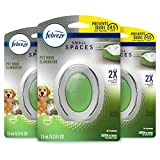 Febreze Small Spaces Pet Air Freshener, Fresh Scent, Odor Eliminator for Strong Odor (3 Count)