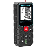 MiLESEEY Laser Measure 100M/328Ft, Laser Tape Measure,2mm Accuracy Digital Tape Measure with Area, Volume Measurement, LCD Backlit, Mute Function, IP54, Battery Included