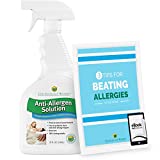 The Ecology Works Solution - Plant-Based Dog & Cat Dander Remover Spray and Dust Mite Waste Reducer for Relief from Allergies - For Cleaning Home, Bedding, & Furniture Naturally with Allergy Tips