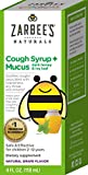 Zarbee's Children's Cough Syrup + Mucus with Dark Honey, Vitamin C, Zinc & Ivy Leaf Extract, Drug & Alcohol-Free, Grape Flavor, 4Fl Oz