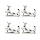 Geesatis Violin Fine Tuner for 3/4 4/4 Violin 4 Pcs Violin Metal String Adjuster, Silver