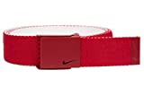 Nike Men's New Tech Essentials Reversible Web Belt, Varsity red/White, One Size