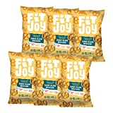 FitJoy Gluten Free Pretzels, Tangy Dijon Mustard Twists, Grain Free, Nut Free, Non-GMO Vegan Certified, Cassava and Chickpea Flour, 4.5 Oz, 6 Bag Pretzel Pack