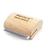 Highland Farms Select Deshedding Grooming Tool for Dogs, Cats & Horses, Ergonomic Design Wood Groom Brush, Professional Pet Groomer, Painlessly Remove for Short & Long Hair, Fur & Dirt - 2.5 Inches