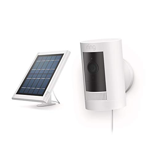 All-new Ring Stick Up Cam Solar HD security camera with two-way talk, Works with Alexa  2-Pack