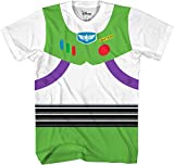 Toy Story Buzz Lightyear Astronaut Costume Adult T-Shirt (SM, Buzz)