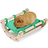 JanYoo Guinea Pig Bed for Cage Rabbit Accessories and Toys Hammock Hideout Animal Bunnies Bearded Dragon Beds House Halloween