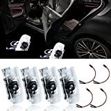 LED Car Door Logo Light Courtesy Projector Laser Welcome Lights Ghost Shadow Accessories Compatible with RX ES GX LS LX is Series 4 Pack(White)