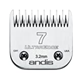 Andis Carbon Infused Steel UltraEdge Dog Clipper Blade, Size-7 Skip Tooth, 1/8-Inch Cut Length (64080)