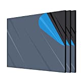 Gartree Plexiglass Acrylic Sheets 8" x 12" 1/8 inch Thick 3 Pack, Black Cast Acrylic Panel Plexi Glass Board Sturdy DIY Materials for Laser Cutting, Art Crafts, Photography, Window Replacement