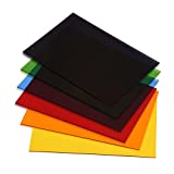 6 Pack 8 x 12 Colored Cast Acrylic Sheet1/8" Translucent Plexiglass SheetColored Plastic Sheet