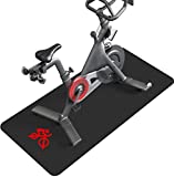 Crostice Bike Mat Compatible with Peloton Original Bike & Bike+, Upgrade Thickness 6mm, Hardwood Floor Carpet Protection, Exercise Mat for Stationary Bike, Indoor Bike, Accessories for Home Gym