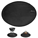 homenote Round Under Grill Mat&Fire Pit Mat, 36" Deck Patio Protect Mat, Fireproof Grill Pad for Fire Pit, Griddle Cooking Center, Outdoor Flat Top Gas, Propane Burners & Portable Charcoal Grills